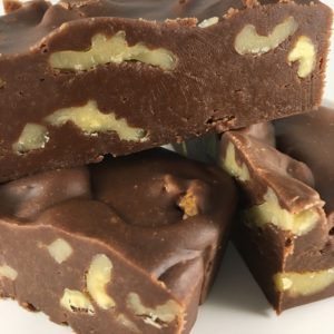 Chocolate fudge with nuts block 3.5 to 4.0 oz