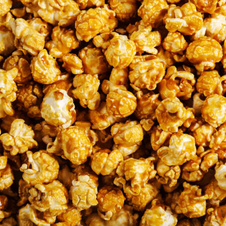 Delicious popcorn on the table