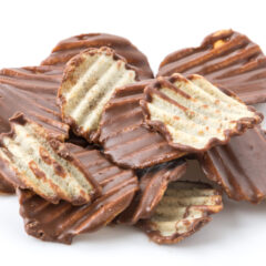 Milk chocolate dipped potato chips 4oz