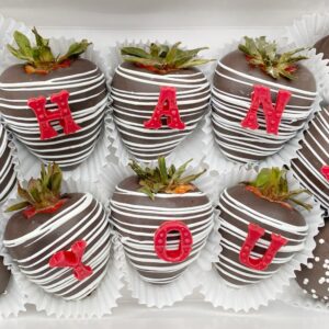 Dozen THANK YOU dipped strawberries