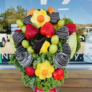 Medium chocolate dipped fruit arrangement