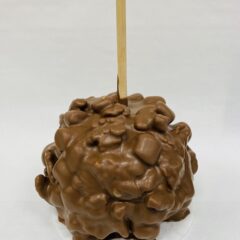 Rocky road caramel apple