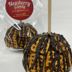 Pretzel caramel apple