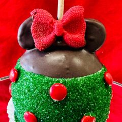 Holliday mini mouse caramel apple