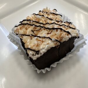 Handmade marshmallow toasted coconut and chocolate