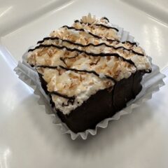 Handmade marshmallow toasted coconut and chocolate