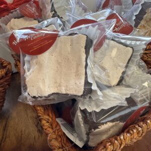Handmade marshmallow with a spicy kick and chocolate